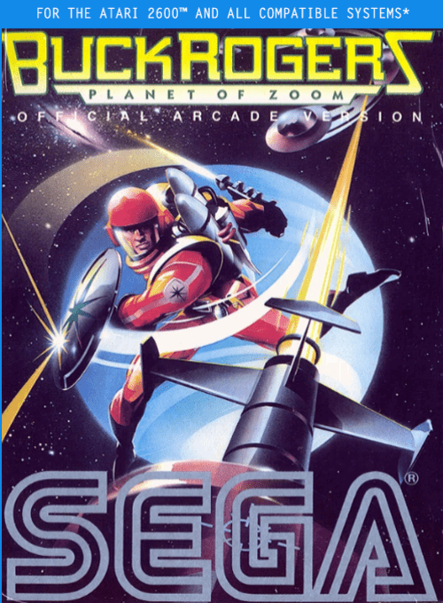 Buck Rogers Planet of Zoom box art for Atari 2600